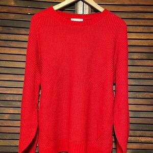 89th + MADISON Women's Red Sweater, NWOT